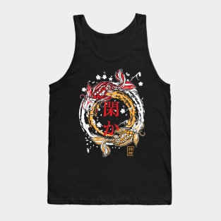 Koi fish japan style.Japan traditional and couture art. Tank Top